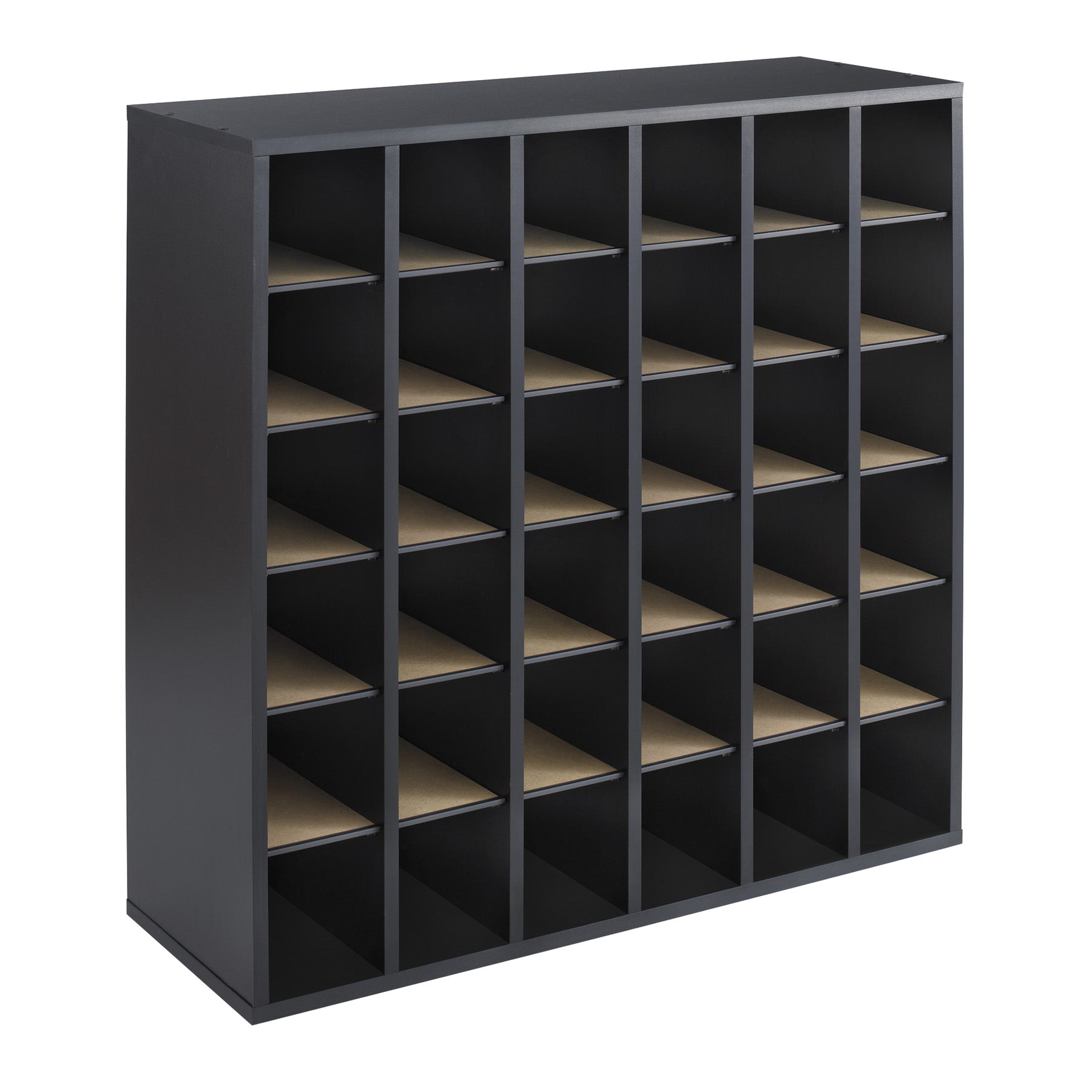 Mail Orgnzr Wood Adj 36 Comp