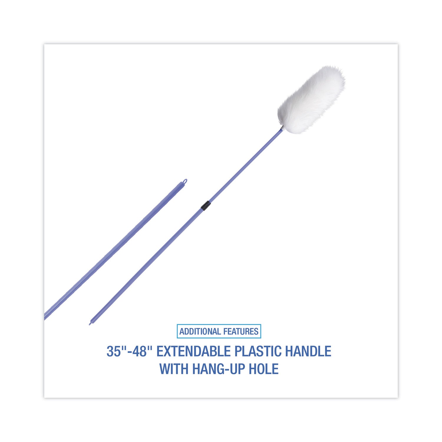 Lambswool Duster, 35" to 48" Extendable Plastic Handle