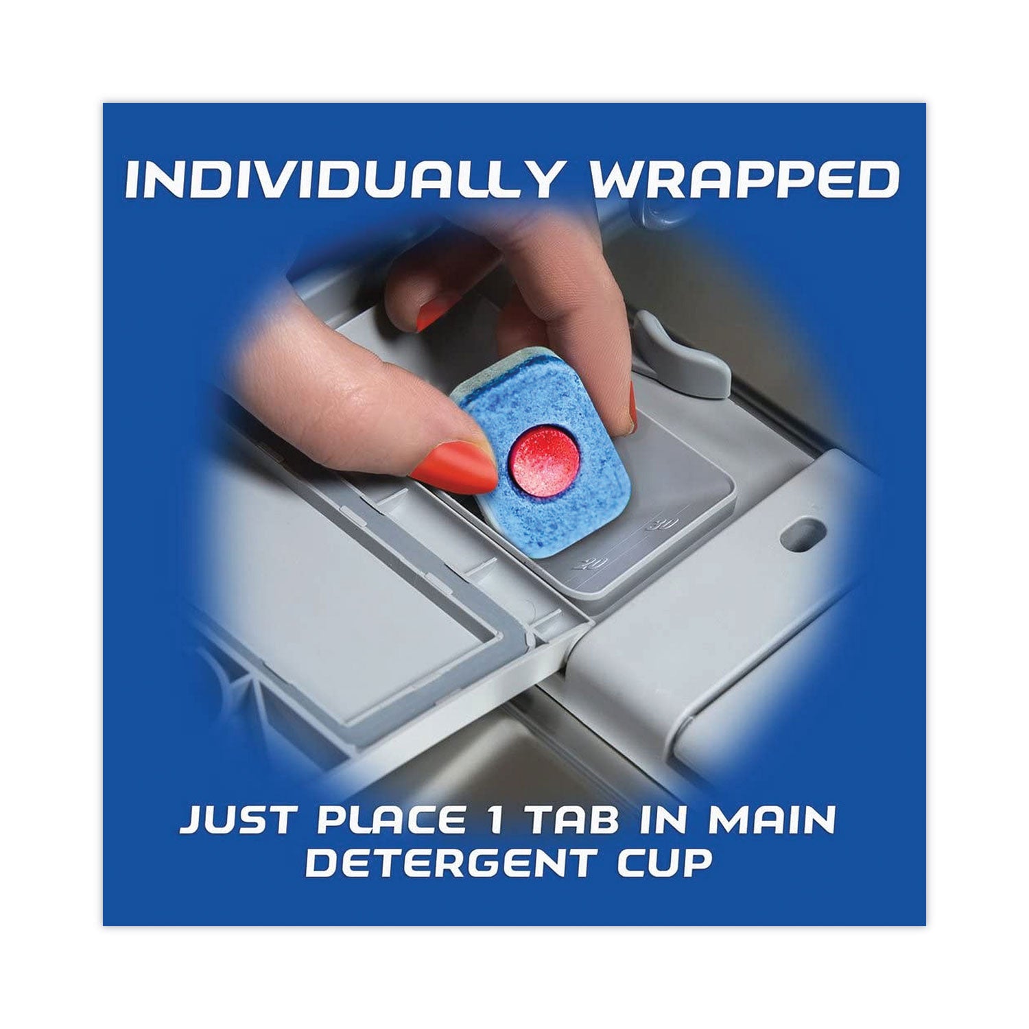 Finish Powerball Dishwasher Tabs - Fresh Scent - Chlorine-free, Easy to Use - Multi - 94 / Box