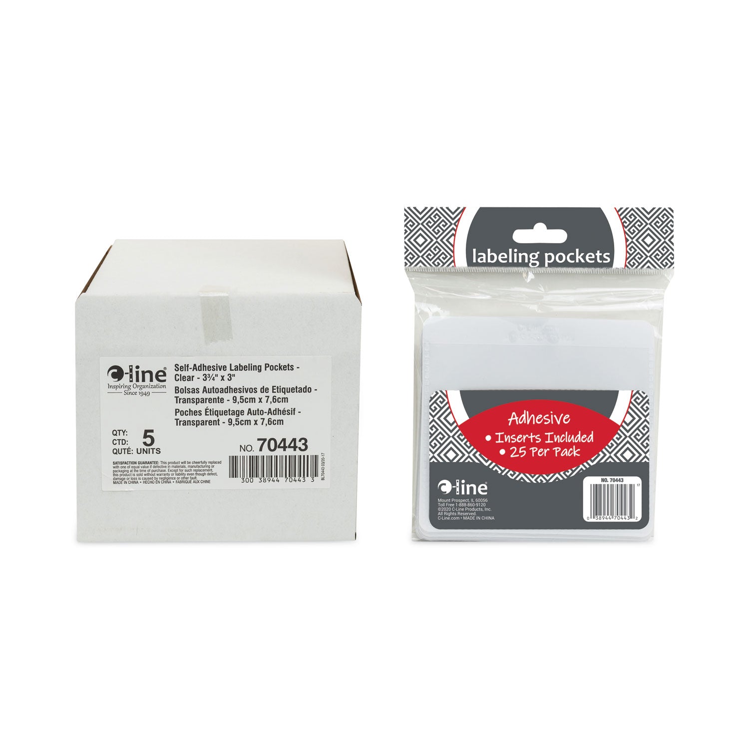 Self-Adhesive Labeling Pockets