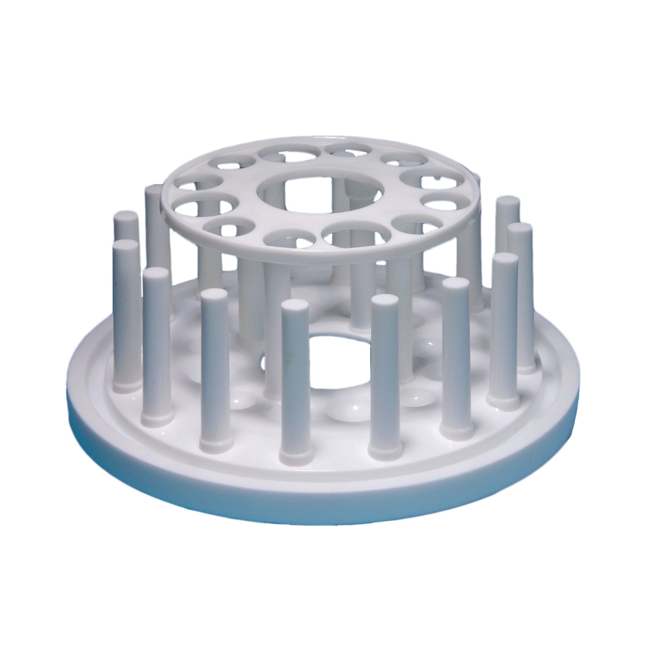 United Scientific® Plastic Test Tube Rack, Round, 12-Tube