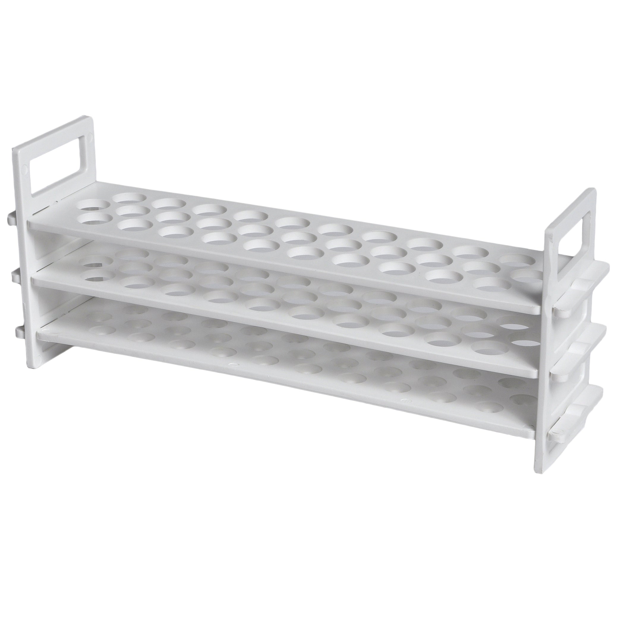 United Scientific® Plastic Test Tube Racks, 3-Tier, 16mm X 31 Tubes, comes with 2