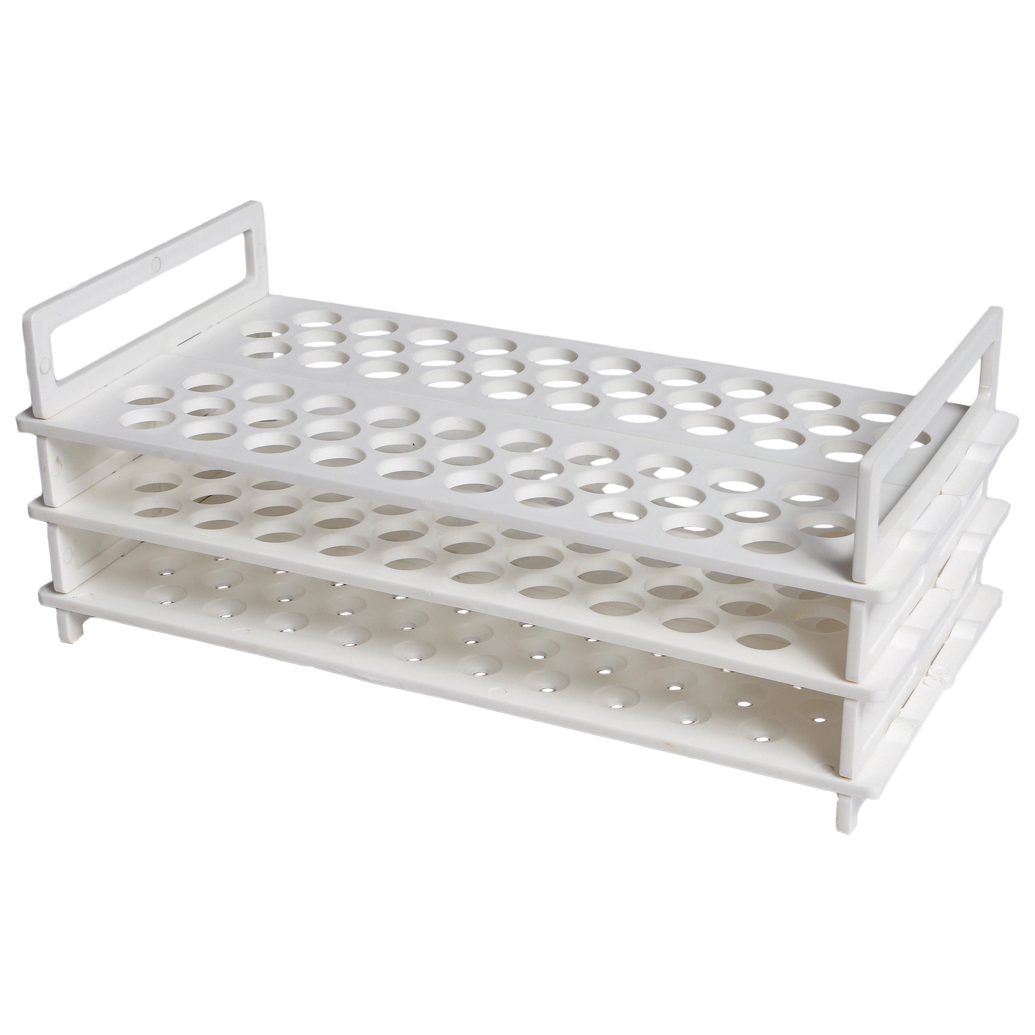 United Scientific® Plastic Test Tube Racks, 3-Tier, 16mm X 62 Tubes, comes with 2