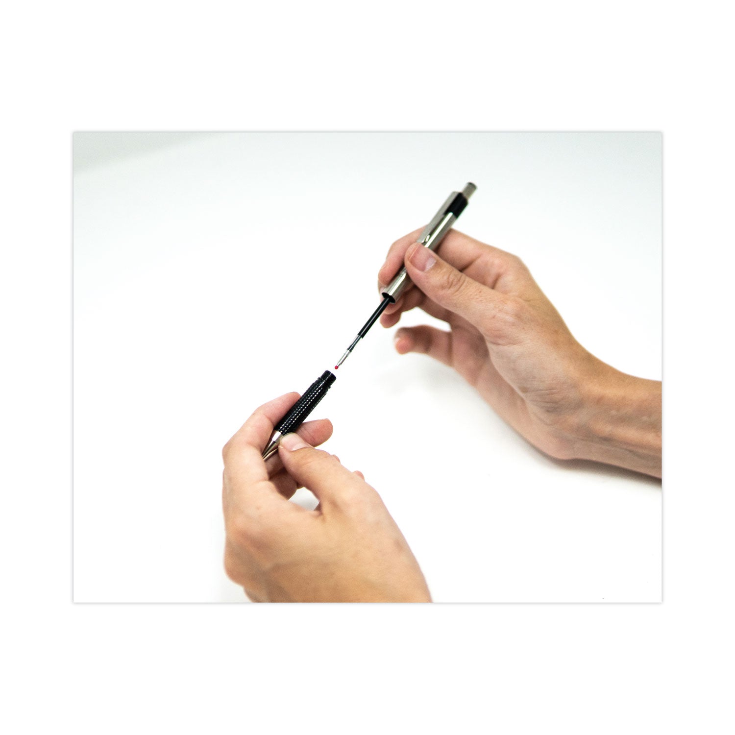 F-301 Ballpoint Pen, Retractable, Fine 0.7 Mm, Assorted Ink And Barrel Colors, 4/pack