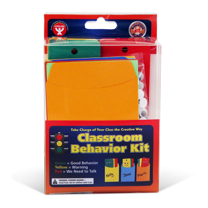 Behavior Bulletin Board Kit: 25 ea. Red, Green & Yellow Cards, 25 Pockets & wiggle eyes