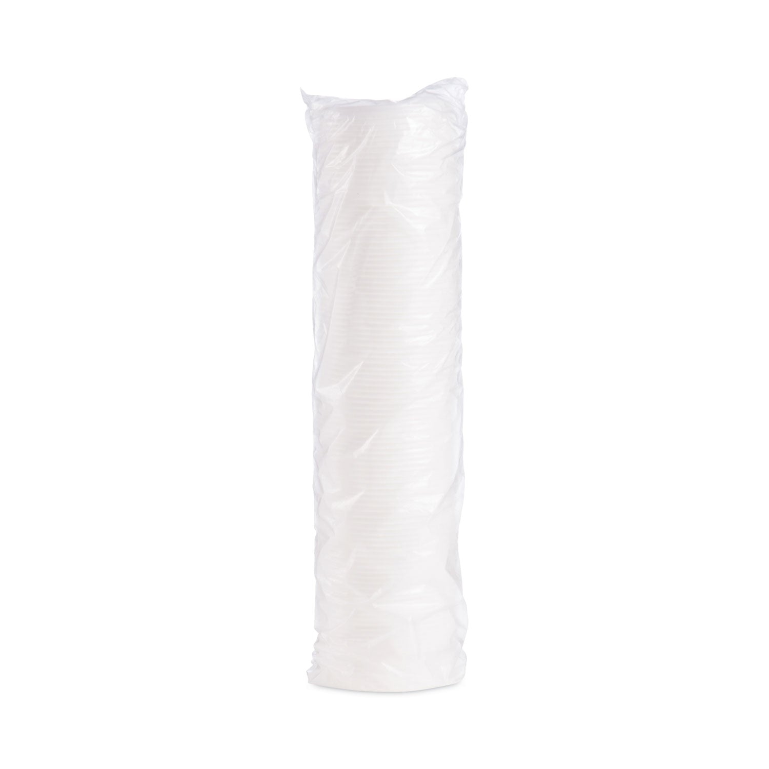 Plastic Lids for Foam Containers, Vented, Fits 3.5 oz to 6 oz, White, 100/Pack, 10 Packs/Carton