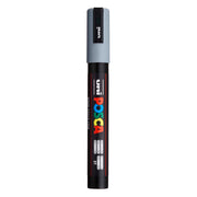 uni® POSCA PC-5M Water-Based Paint Markers, Reversible Medium Tip (1.8-2.5mm), Grey