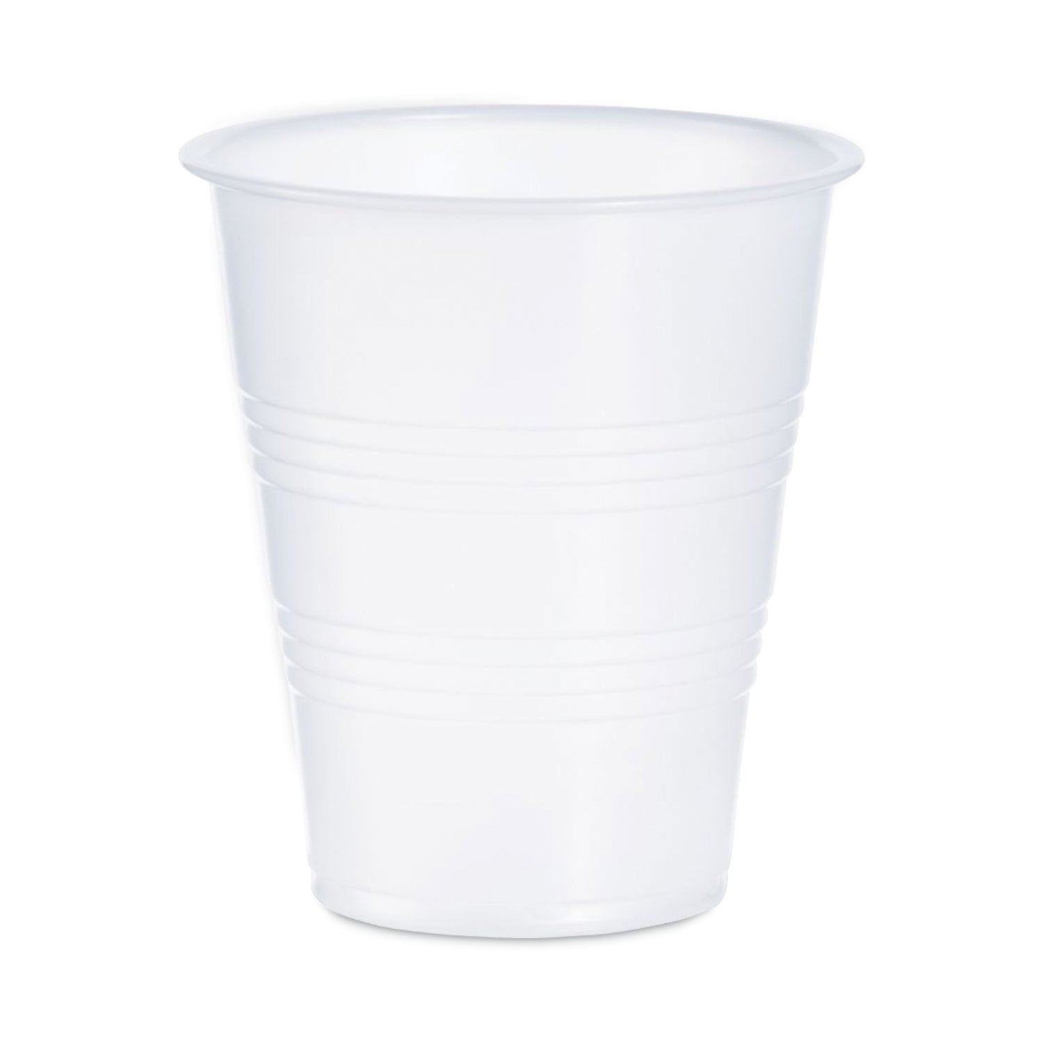 High-Impact Polystyrene Cold Cups, 7 oz, Plastic, Translucent, 100/Sleeve, 25 Sleeves/Carton