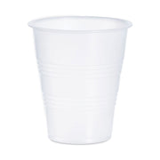 High-Impact Polystyrene Cold Cups, 7 oz, Plastic, Translucent, 100/Sleeve, 25 Sleeves/Carton