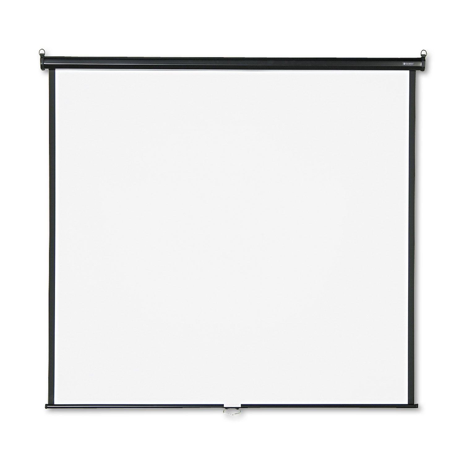 Quartet Manual Projection Screen - 1:1 - Matte White - 70" Height x 70" Width - Wall Mount, Ceiling Mount