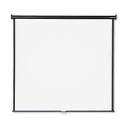 Quartet Manual Projection Screen - 1:1 - Matte White - 70" Height x 70" Width - Wall Mount, Ceiling Mount