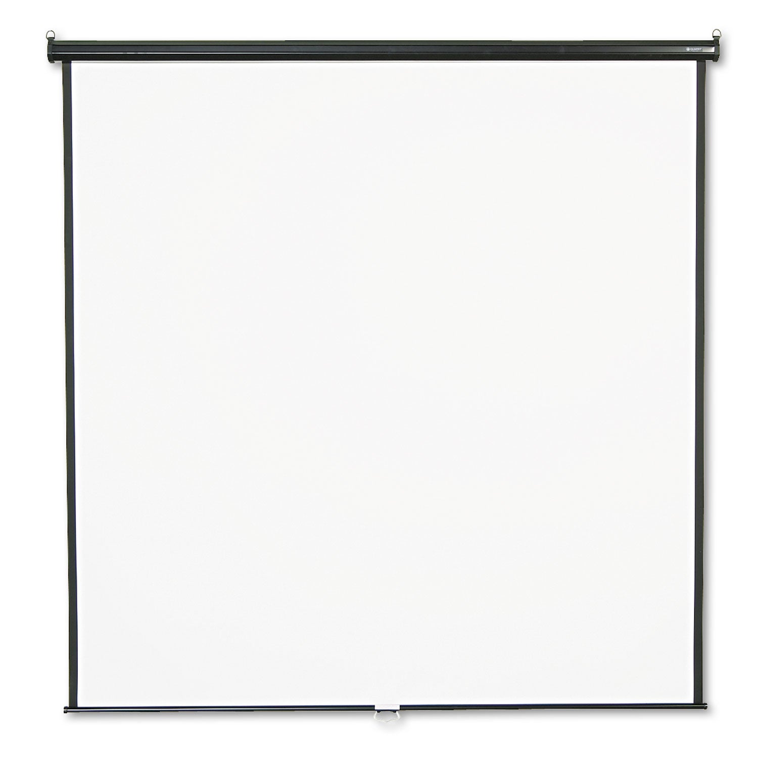 Quartet Manual Projection Screen - 1:1 - Matte White - 84" Height x 84" Width - Wall/Ceiling Mount