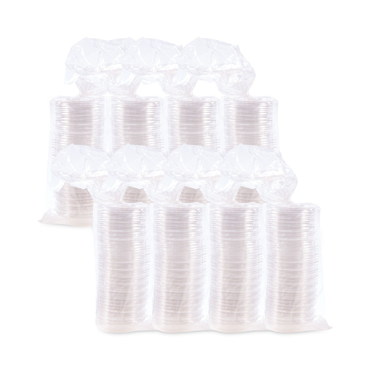 PresentaBowls Clear Dome Lids, 5.4" Diameter x 1.1" h, Plastic, 504/Carton