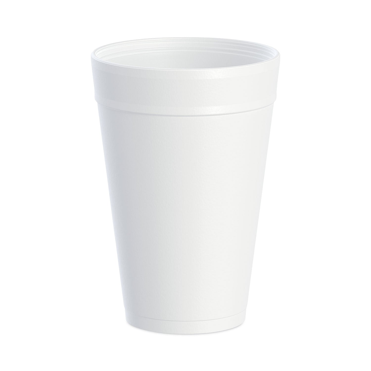 1 quart - Round - White - Foam - Beverage, Hot Drink, Cold Drink - 25/Pack - 20 / Carton