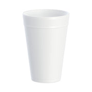 1 quart - Round - White - Foam - Beverage, Hot Drink, Cold Drink - 25/Pack - 20 / Carton
