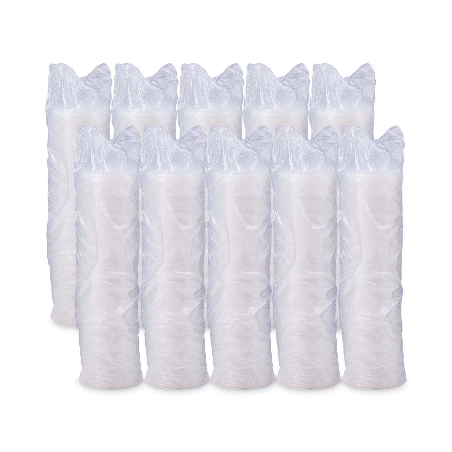 Dome - Plastic - White, Translucent - 100/Bag - 10 / Carton