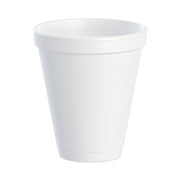 12 fl oz - Round - White - Foam - Beverage, Tea, Coffee, Soft Drink, Juice, Hot Cider, Hot Chocolate, Cappuccino, Cold Drink, Hot Drink - 40/Pack - 25 / Carton