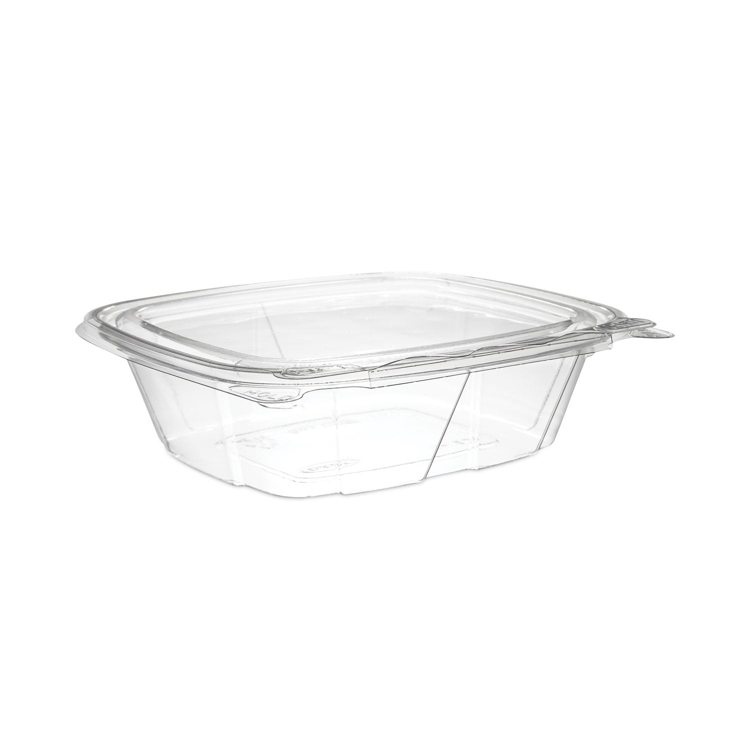 ClearPac SafeSeal Tamper-Resistant/Evident Containers, Flat Lid, 12 oz, Clear, Plastic, 100/Bag, 2 Bags/Carton