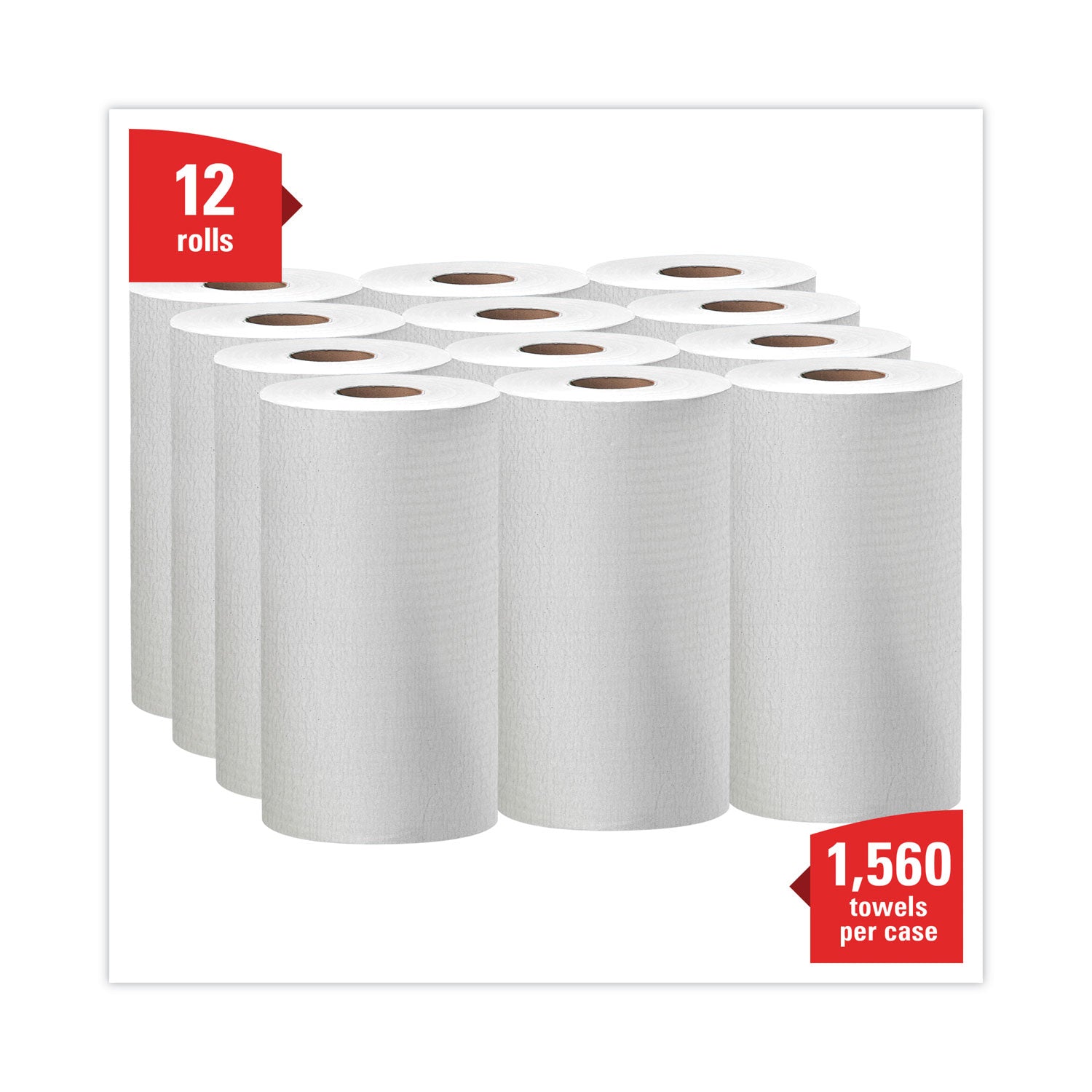 Wypall General Clean X60 Multi-Task Cleaning Cloths - 9.80" Width x 12.20" Length - 130 Sheets/Roll - 1560 Sheets - White - 1 Carton