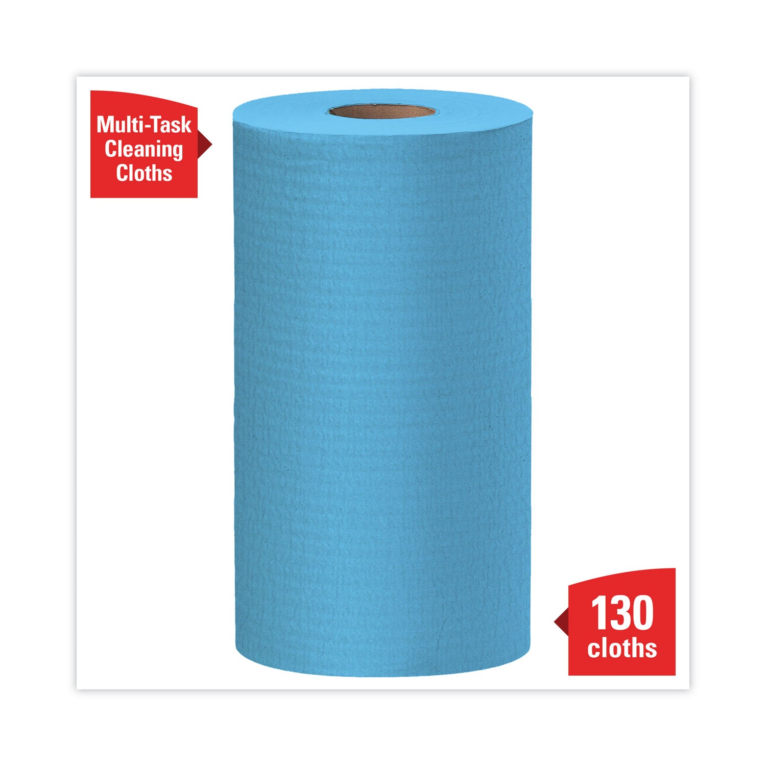 Wypall General Clean X60 Multi-Task Cleaning Cloths - For Face, Hand - 12.20" Length x 19.60" Width - Blue - 100/Roll - 1 Carton