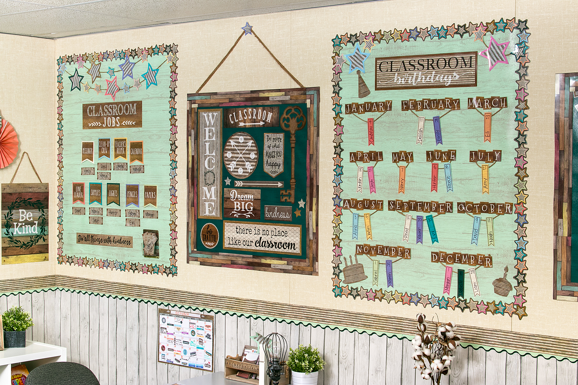 Mint Painted Wood Better Than Paper® Bulletin Board Roll