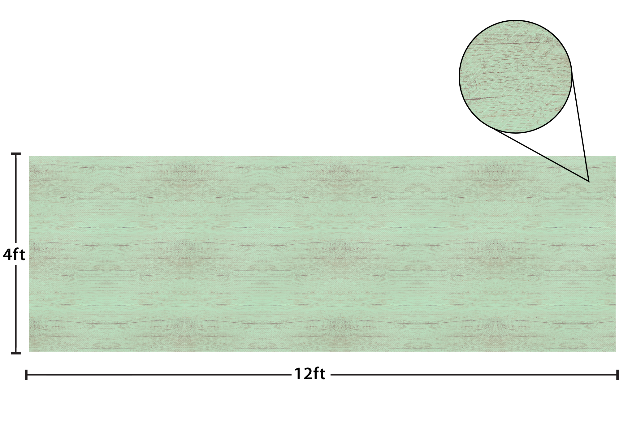 Mint Painted Wood Better Than Paper® Bulletin Board Roll