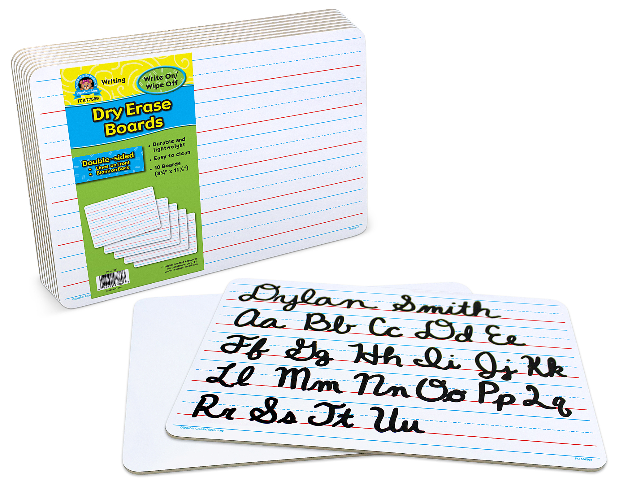 Double-Sided Writing Dry-Erase Boards