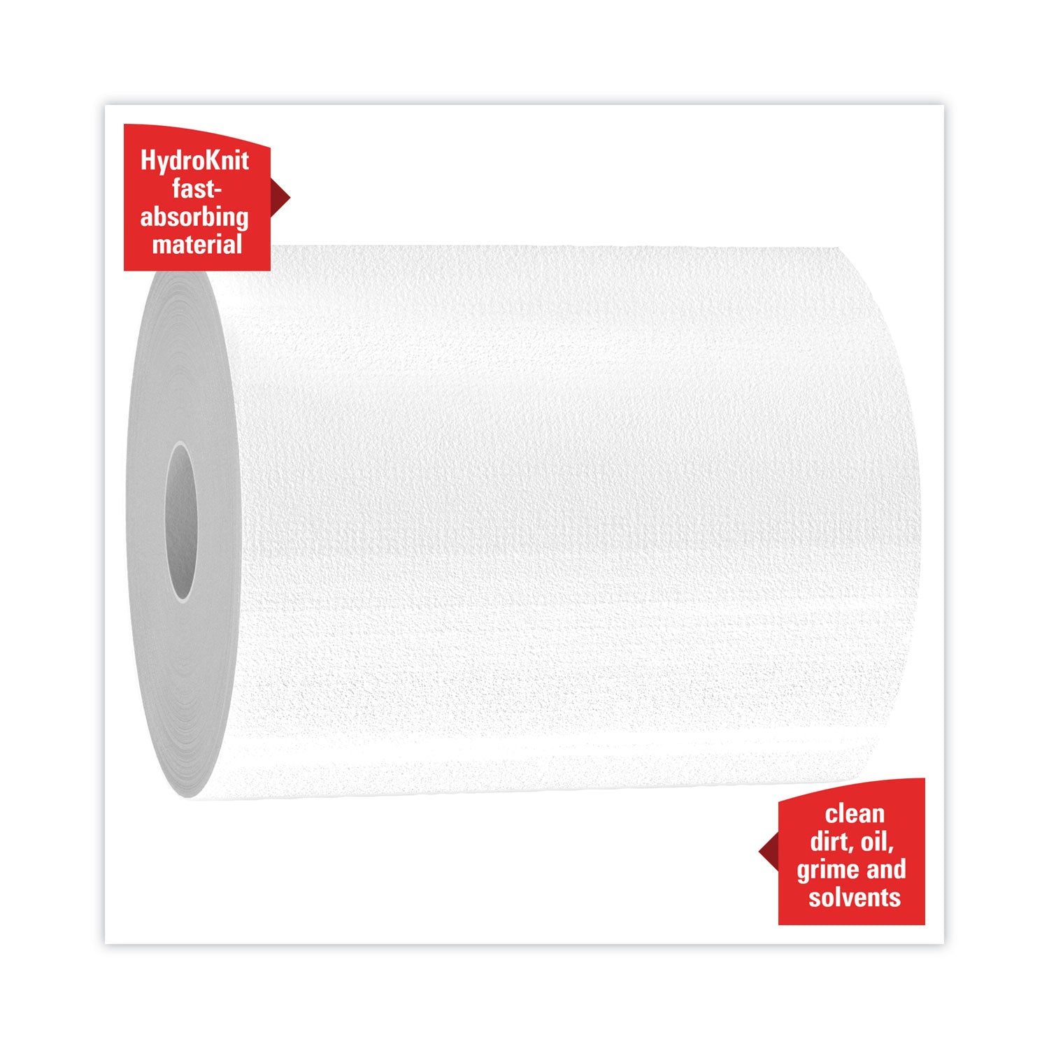 275 Sheets/Roll - White - Hydroknit, Pulp Fiber, Polypropylene - 3 / Carton