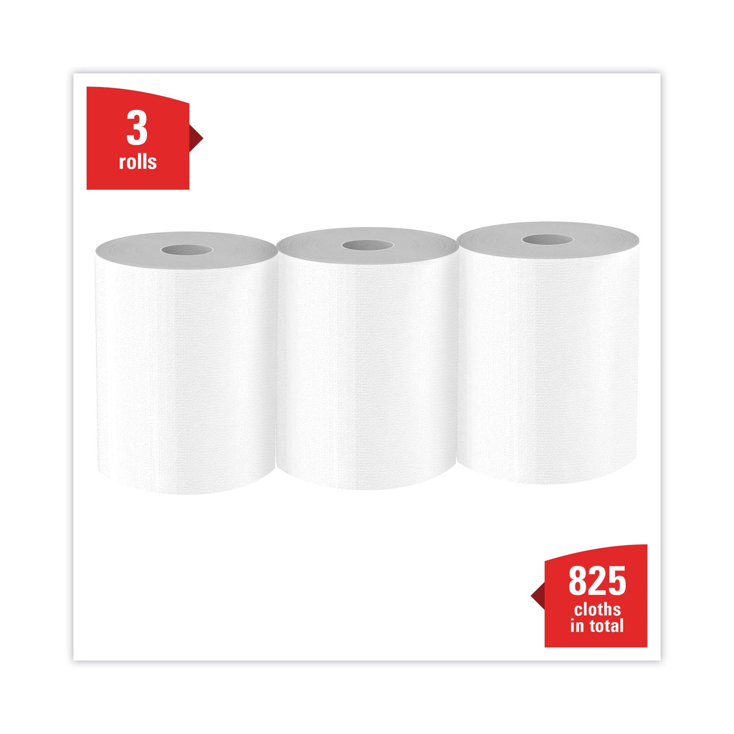 275 Sheets/Roll - White - Hydroknit, Pulp Fiber, Polypropylene - 3 / Carton