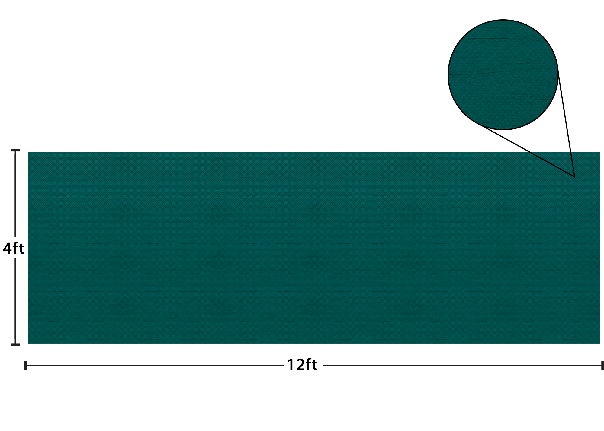 Hunter Green Painted Wood Better Than Paper® Bulletin Board Roll