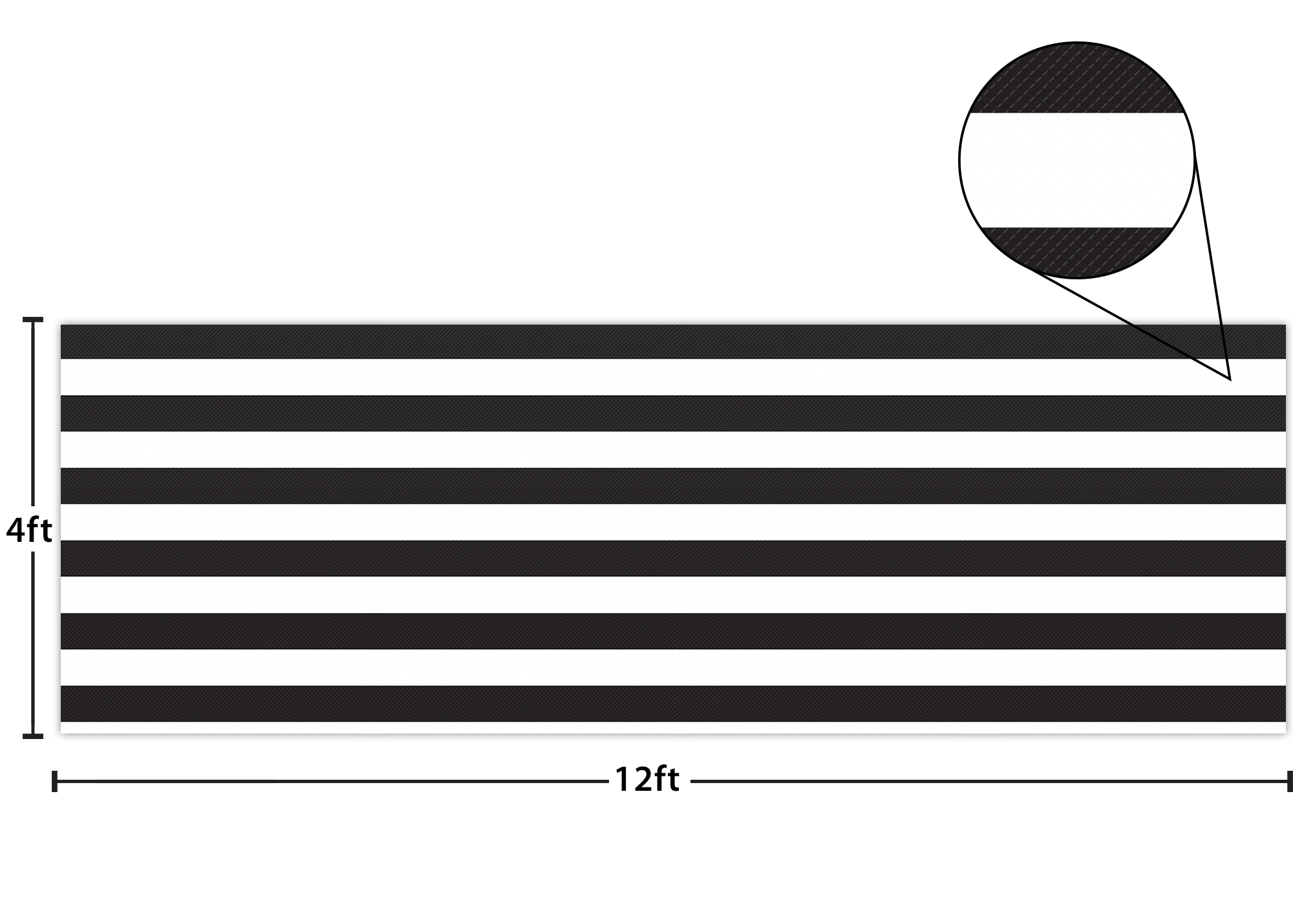 Black & White Stripes Better Than Paper® Bulletin Board Roll