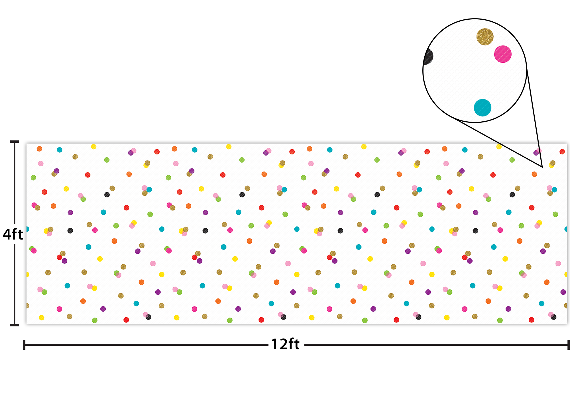 Confetti Better Than Paper® Bulletin Board Roll
