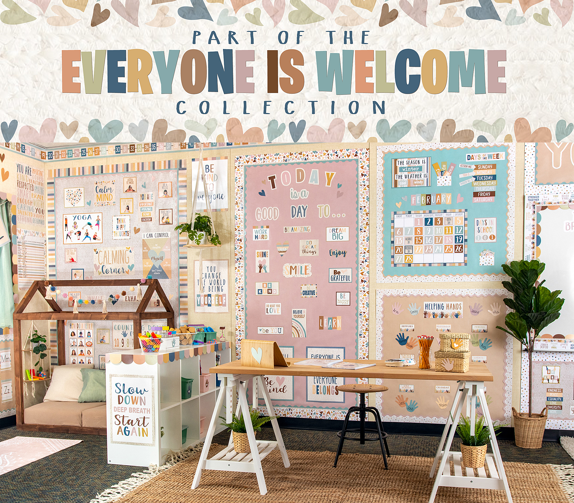Everyone is Welcome Painted Dots Better Than Paper® Bulletin Board Roll