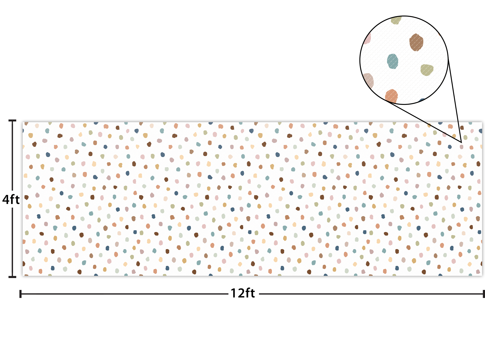Everyone is Welcome Painted Dots Better Than Paper® Bulletin Board Roll