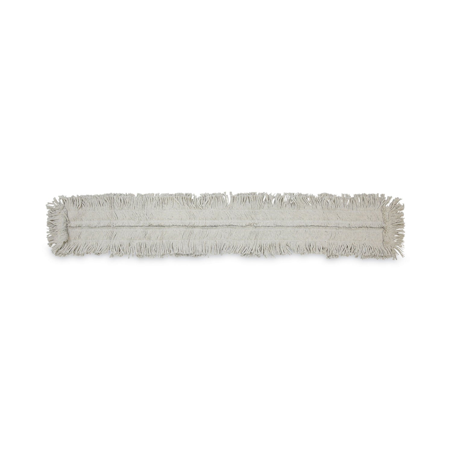 Disposable Dust Mop Head, Cotton, Cut-End, 60w X 5d
