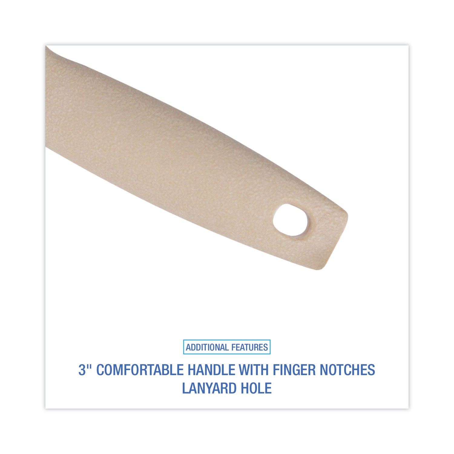Utility Brush, Cream Tampico Bristles, 5.5" Brush, 3" Tan Plastic Handle