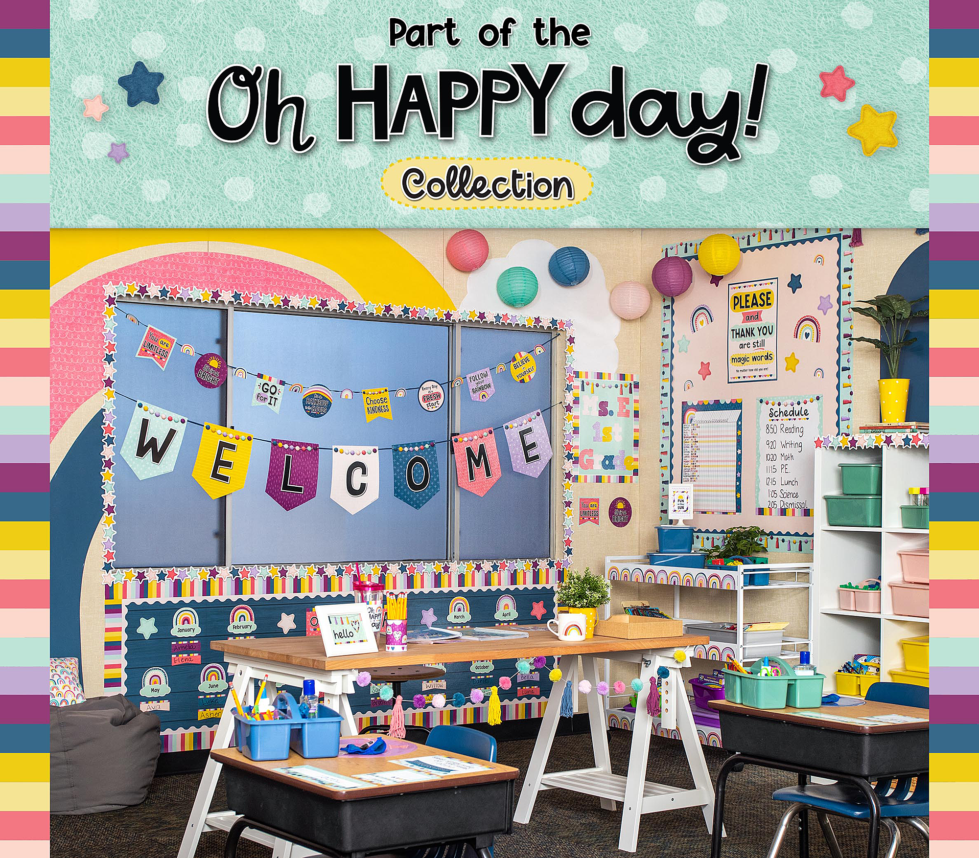 Oh Happy Day Rainbows Better Than Paper® Bulletin Board Roll