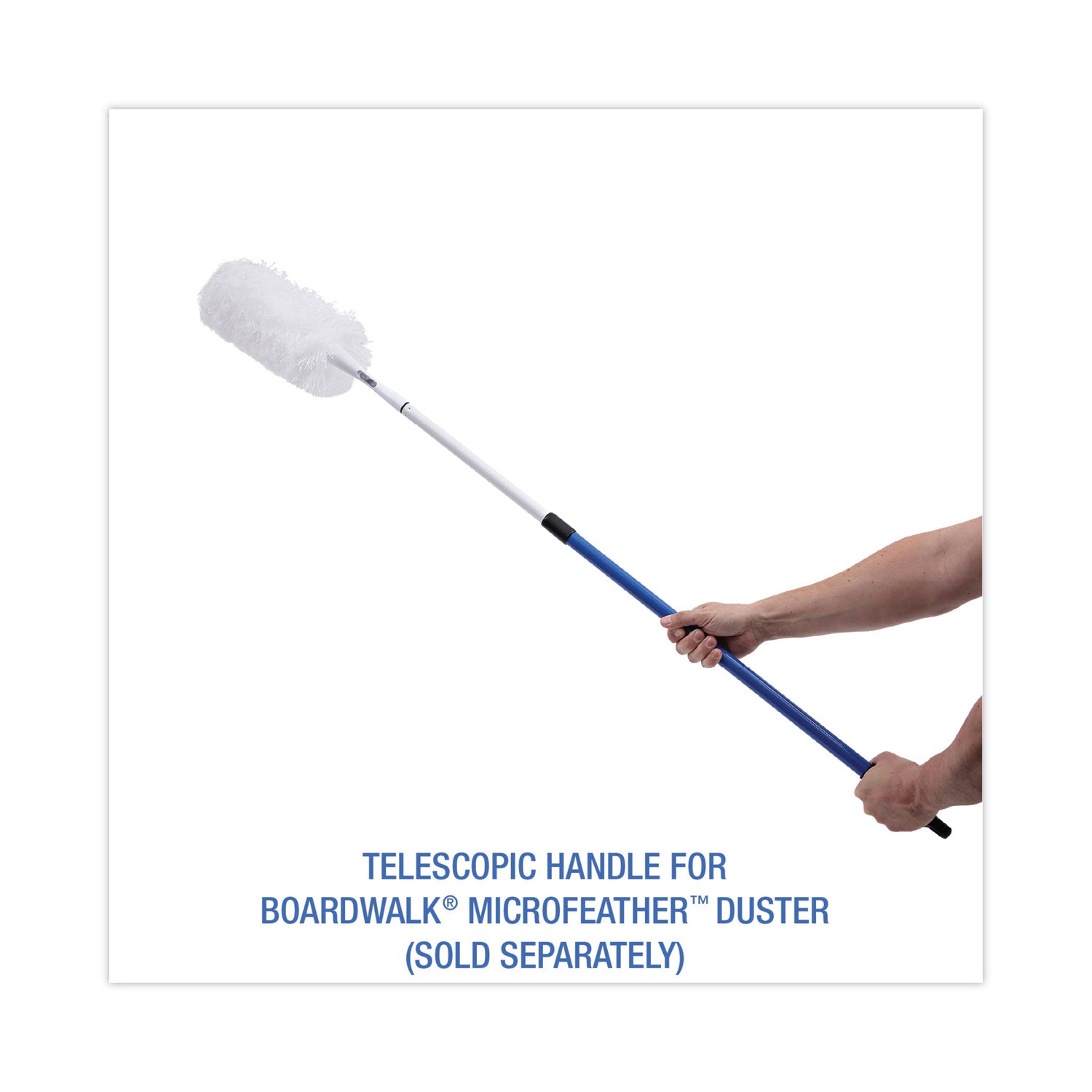 Telescopic Handle For Microfeather Duster, 36" To 60" Handle, Blue