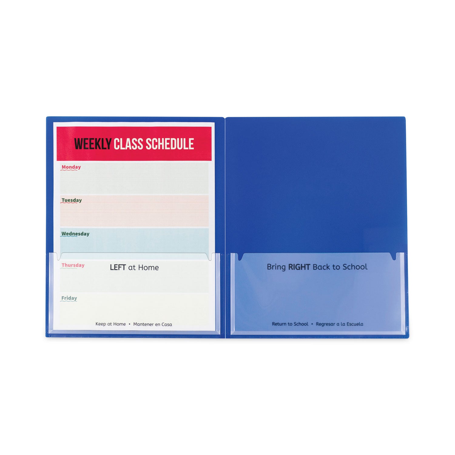 Classroom Connector™ School-To-Home Folder, Blue, Box of 25