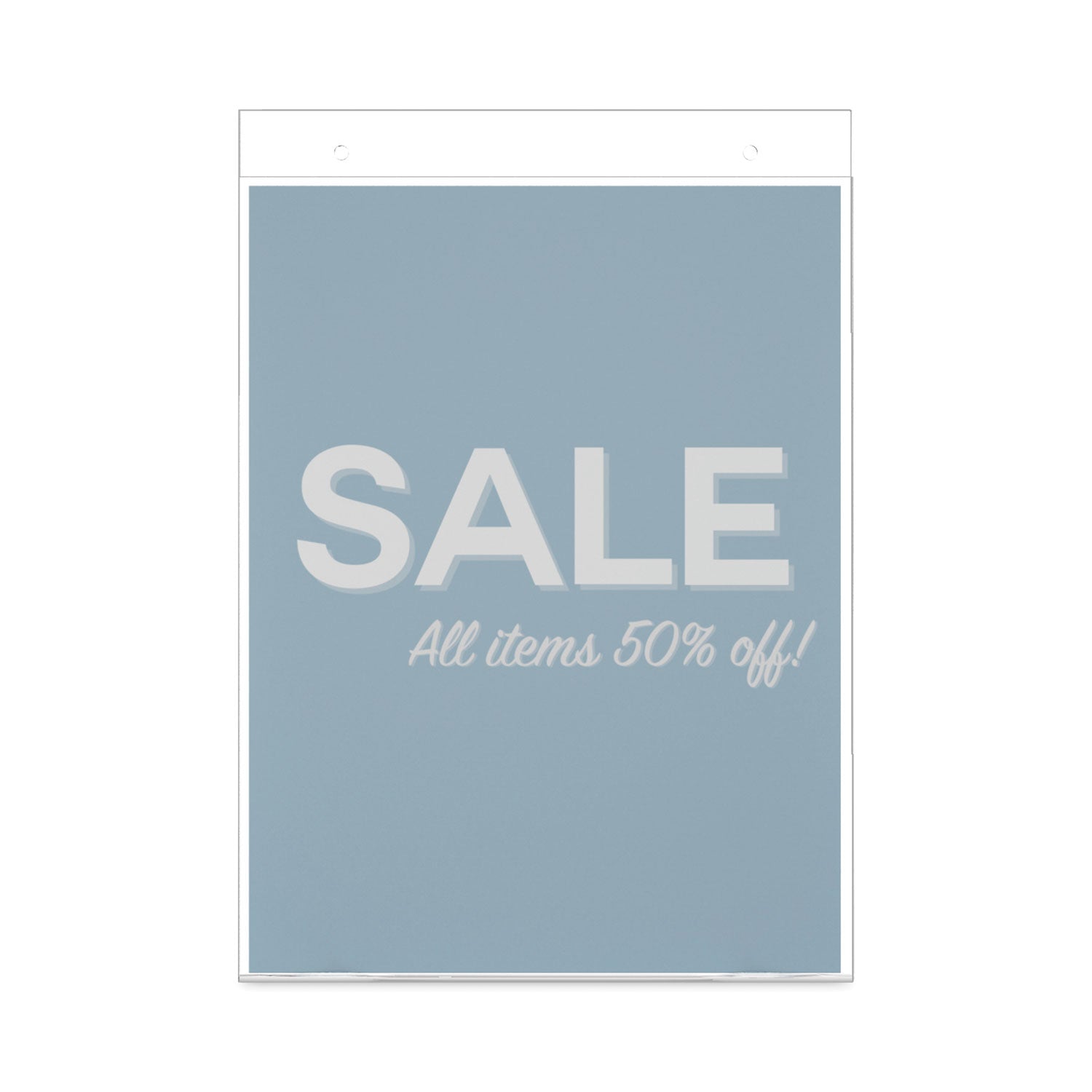 8.5" Width x 11" Height - Wall Mountable - Plastic - Clear - 1 Each