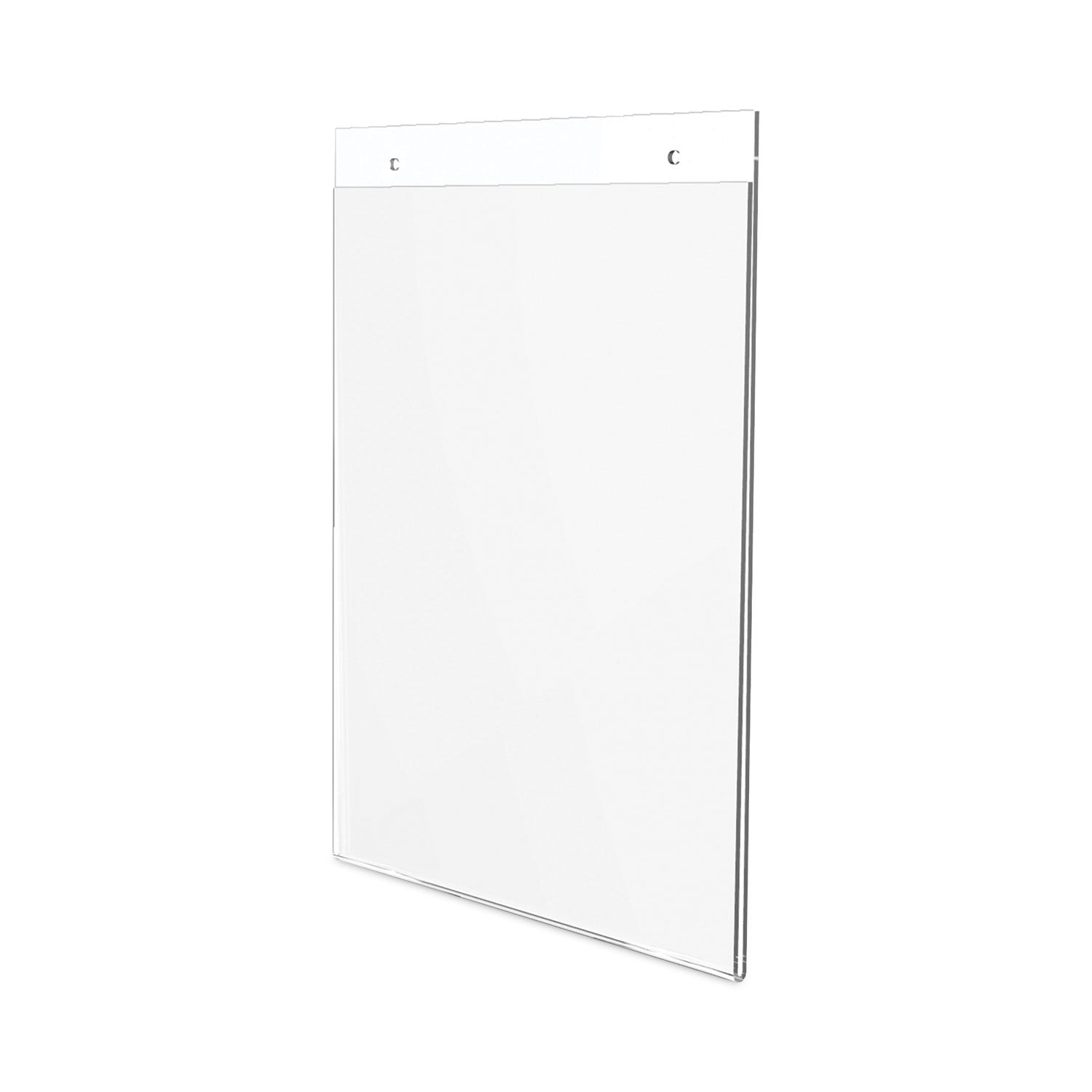 8.5" Width x 11" Height - Wall Mountable - Plastic - Clear - 1 Each