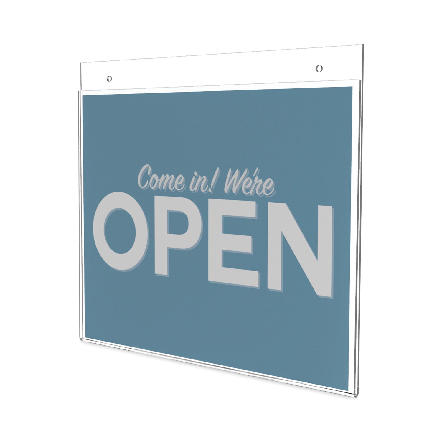 11" Width x 8.5" Height - Wall Mountable - Plastic - Clear - 1 Each