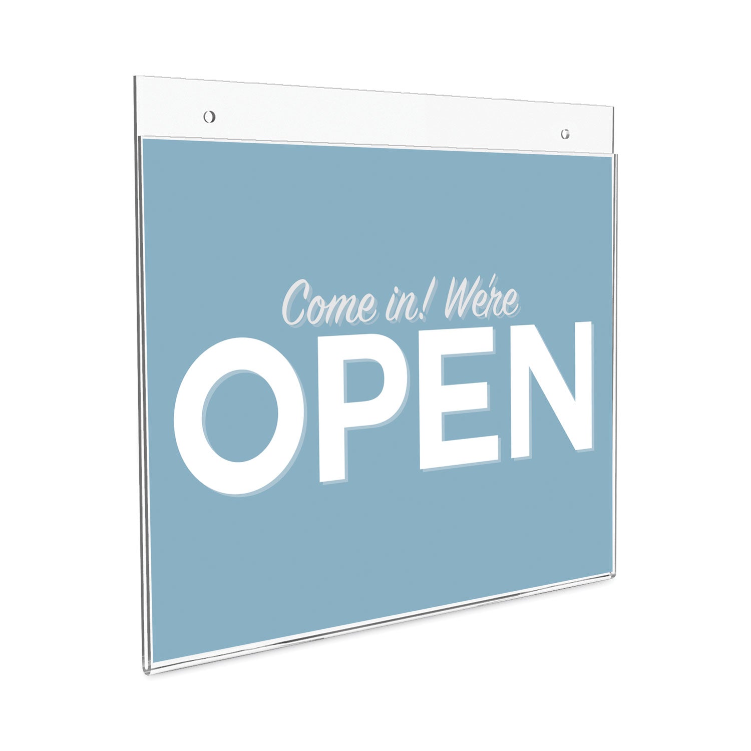 11" Width x 8.5" Height - Wall Mountable - Plastic - Clear - 1 Each