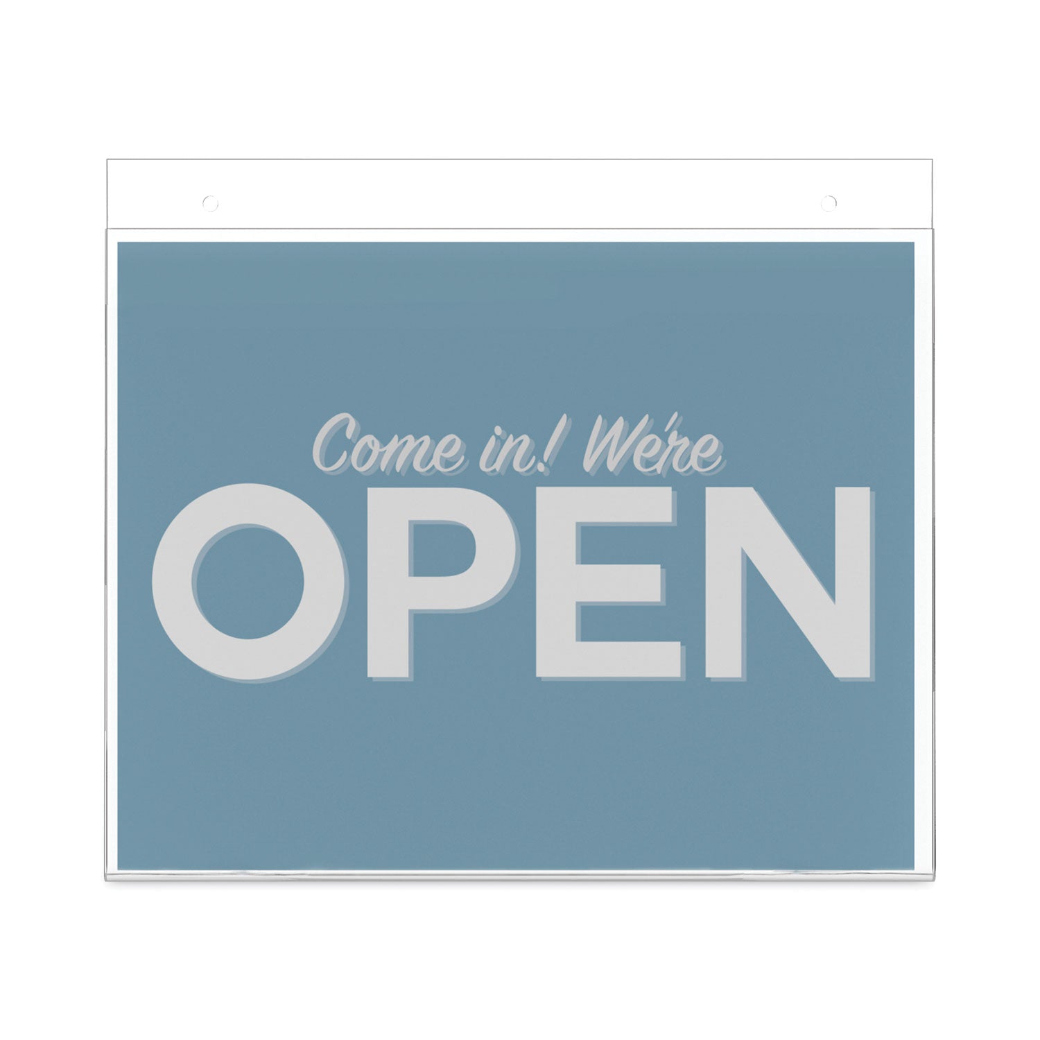 11" Width x 8.5" Height - Wall Mountable - Plastic - Clear - 1 Each