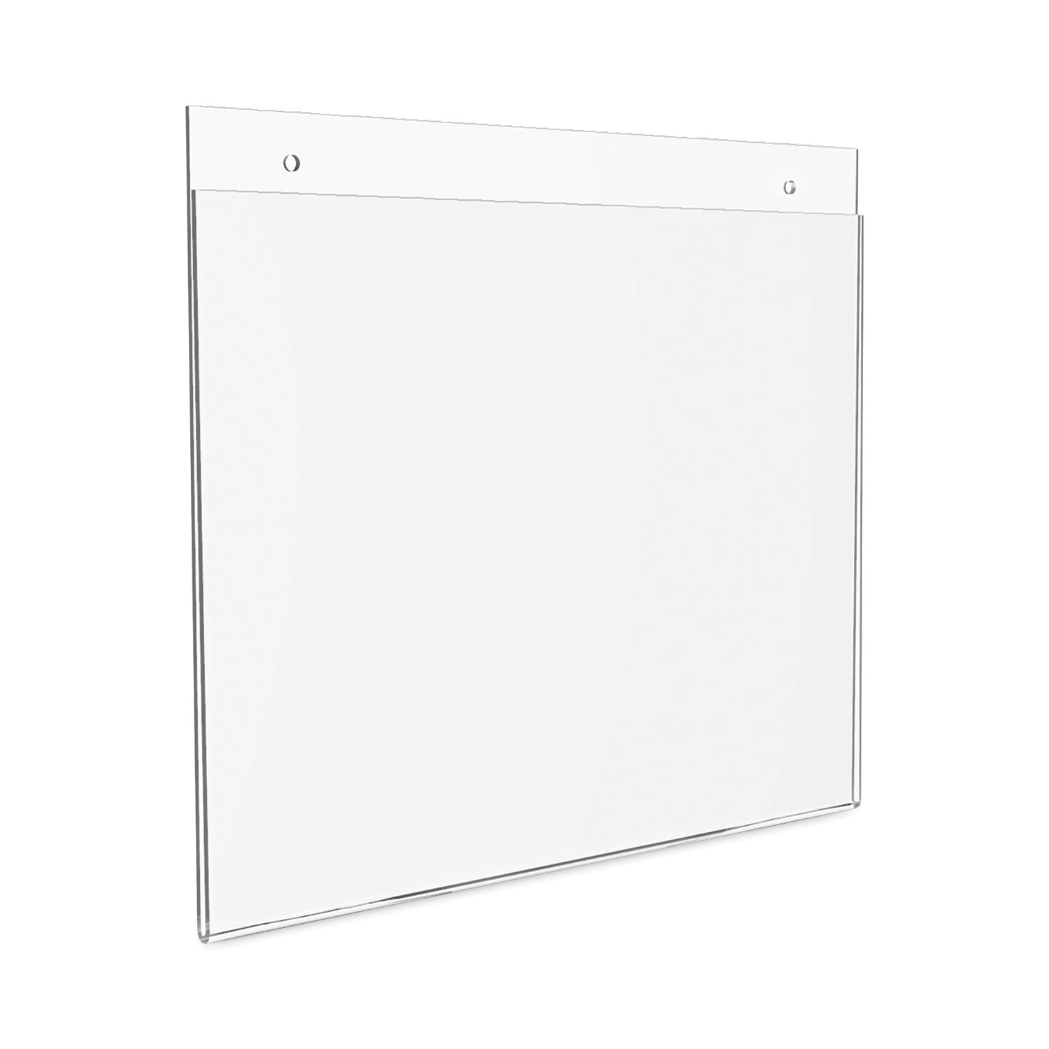 11" Width x 8.5" Height - Wall Mountable - Plastic - Clear - 1 Each