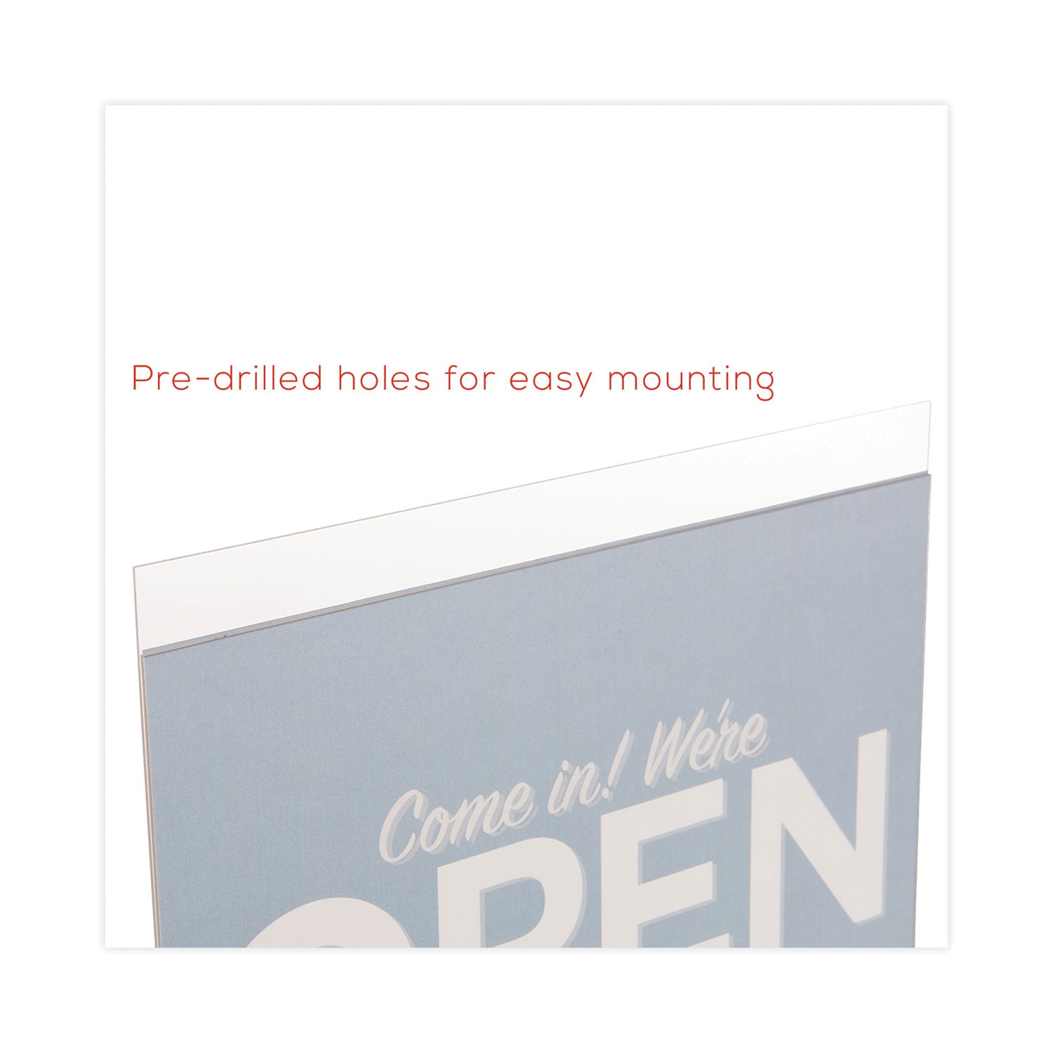 11" Width x 8.5" Height - Wall Mountable - Plastic - Clear - 1 Each