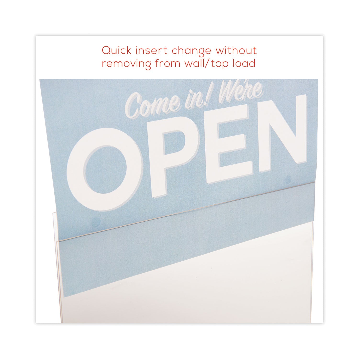 11" Width x 8.5" Height - Wall Mountable - Plastic - Clear - 1 Each