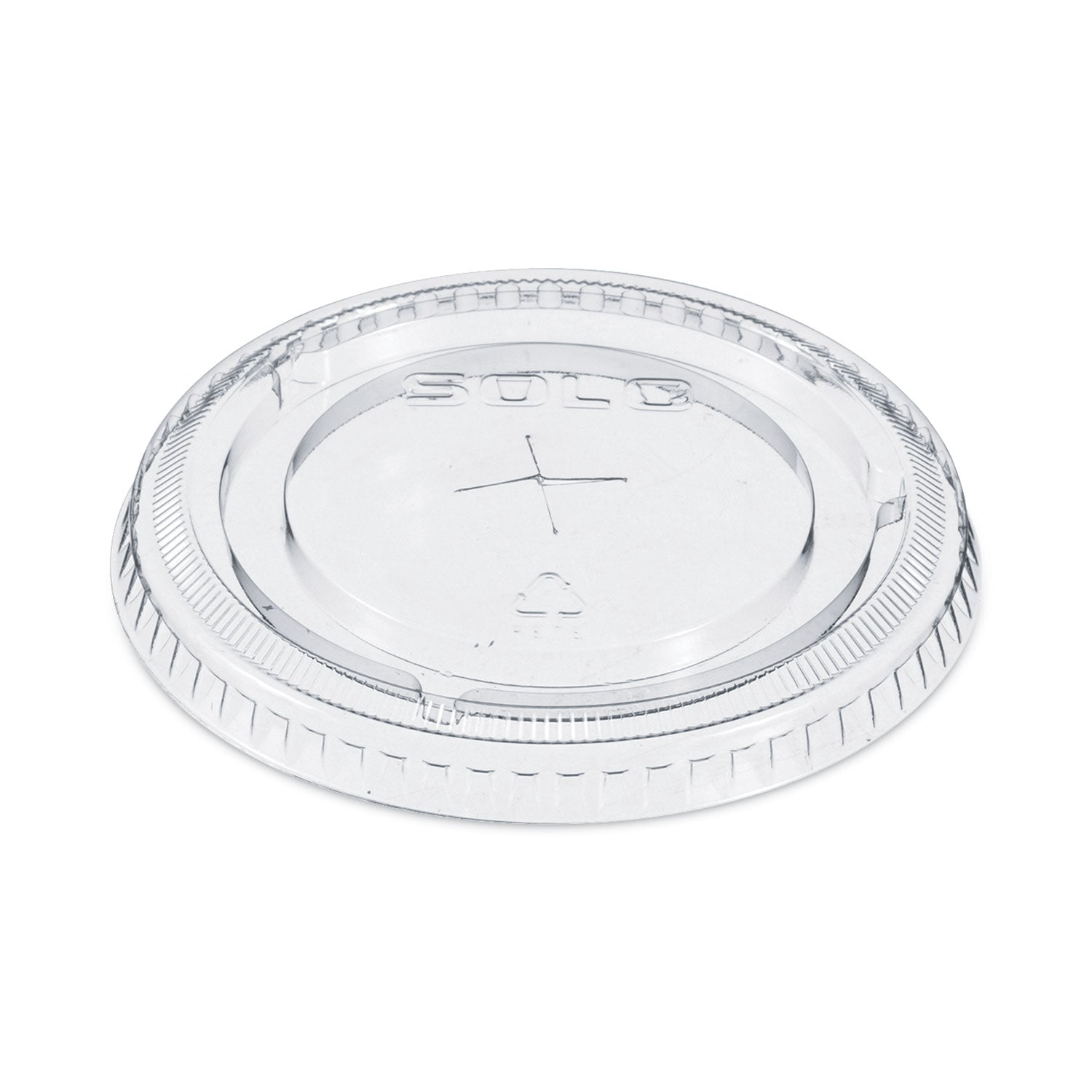 Straw-Slot Cold Cup Lids, Fits 9 oz to 20 oz Cold Cups, Plastic, Clear, 100/Pack