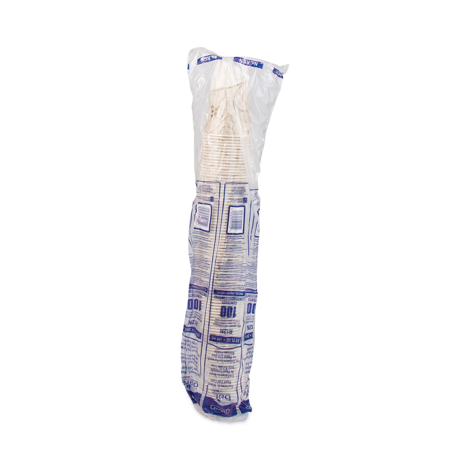 Symphony Treated-Paper Cold Cups, 12 oz, White/Beige/Red, 100/Bag, 20 Bags/Carton