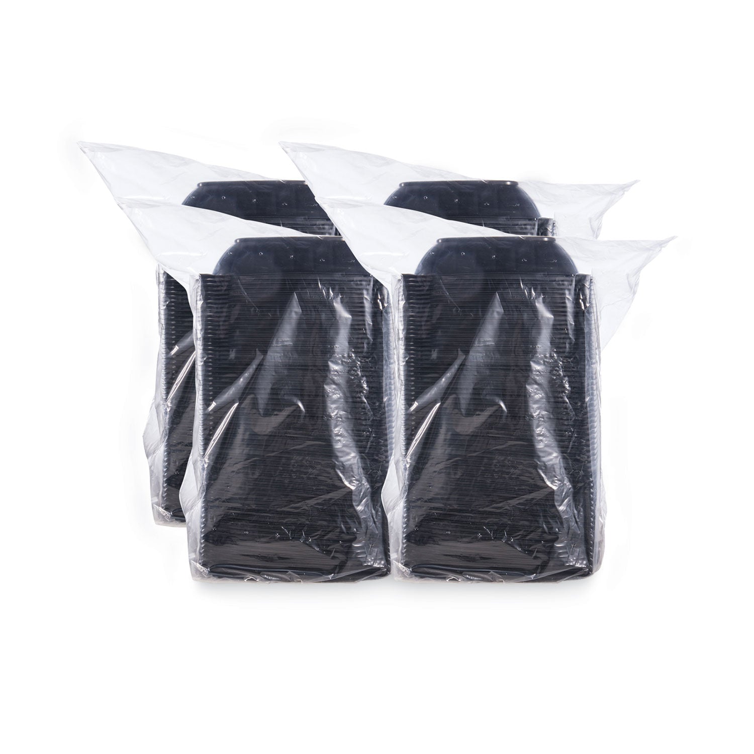 Storing - Microwave Safe - Black - Polypropylene Plastic Body - Square - 63 / Pack